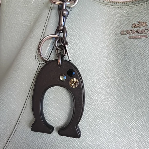 Coach Light Blue Leather Tote - Picture 8 of 16